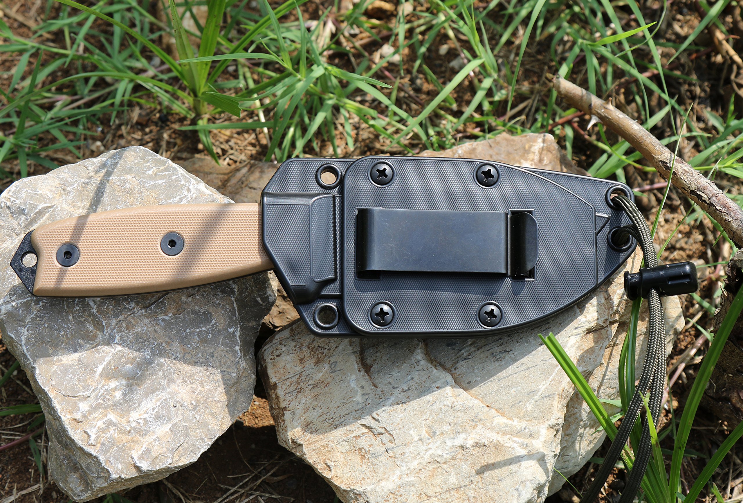 ESEE Knives 3P Fixed Blade Knife with Molded Polymer Sheath